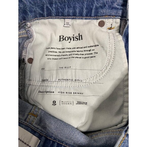 Boyish The Billy Skinny Distressed Jeans Great Indicator-sz 27 - Picture 13 of 14